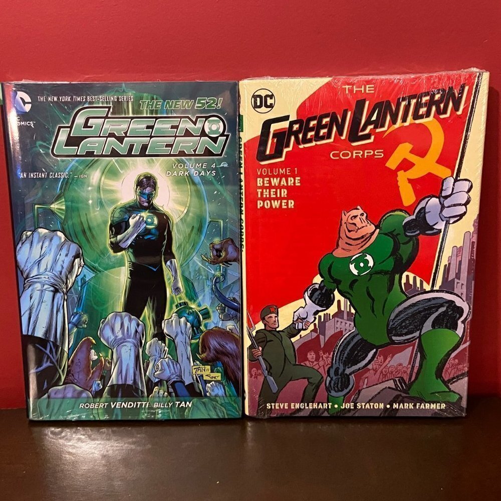 Set of 2 Collector's DC Comics Hardcover Green Lantern Books - Brand new!
